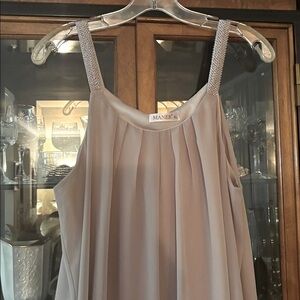 Maner Striking chiffon Cami with embellished straps